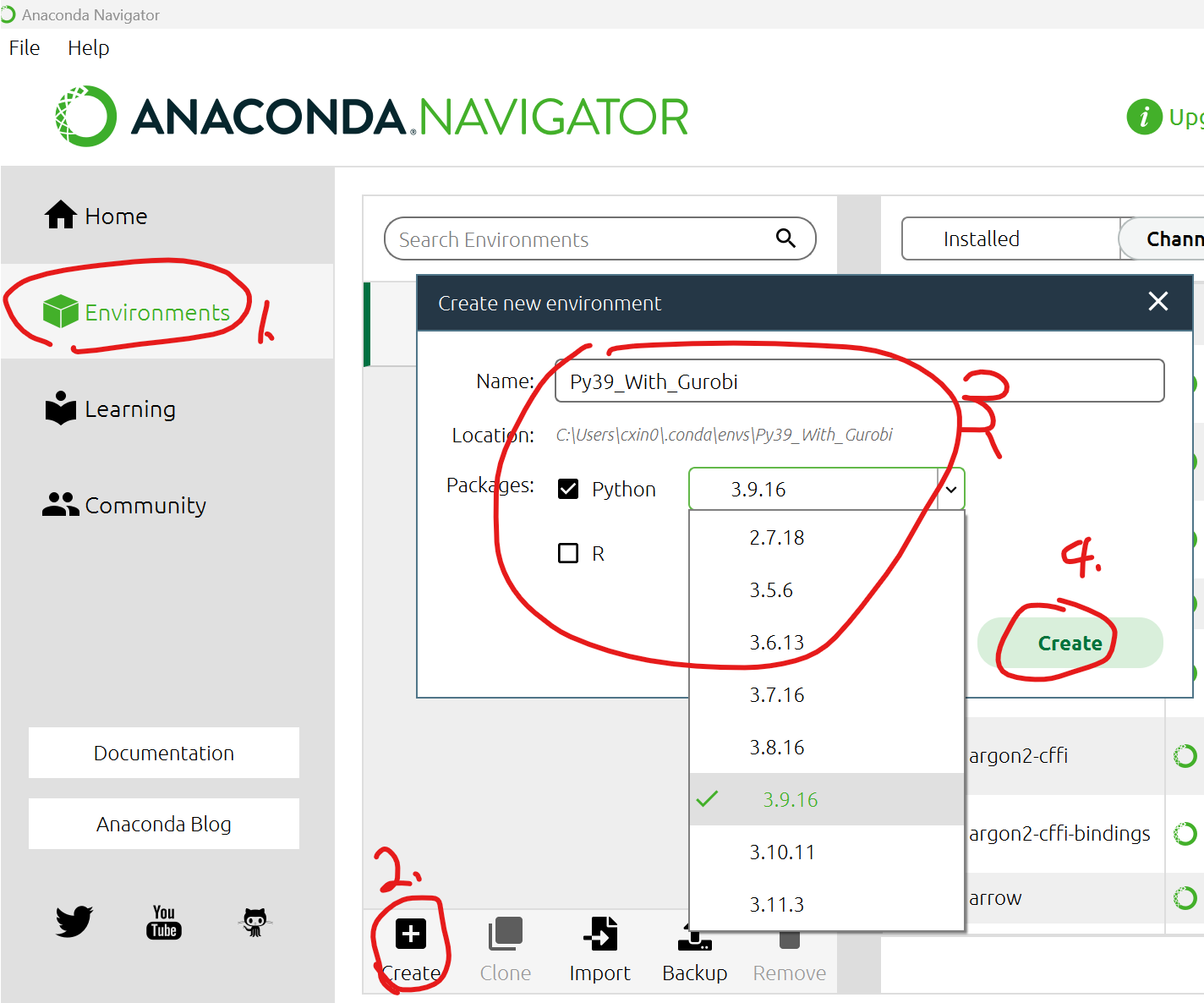 gurobi and anaconda for windows